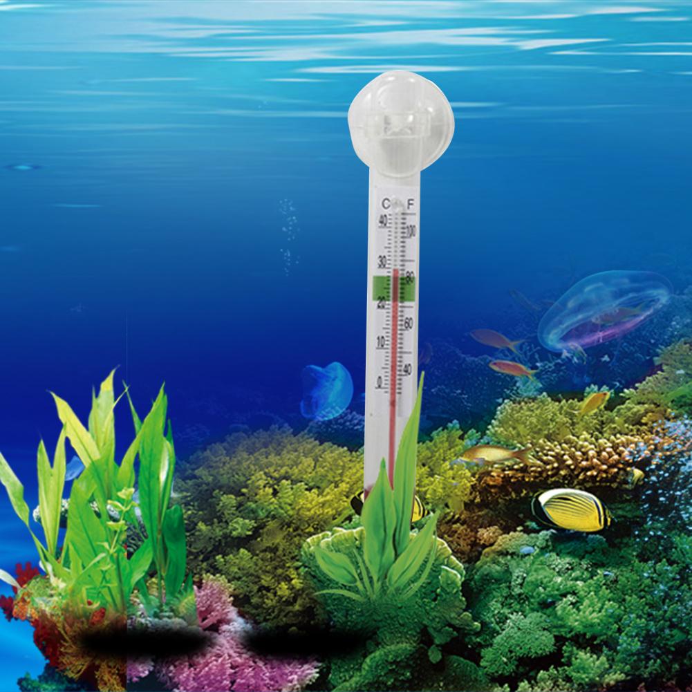 Aquarium Fish Marine - 10.5cm Floating Temperature Gauge Vertical Small
