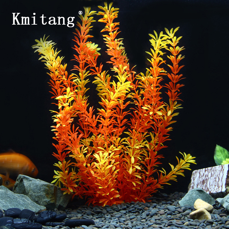 Aquarium Fish Guppy - 100cm Tropical Plants Large Artificial Water