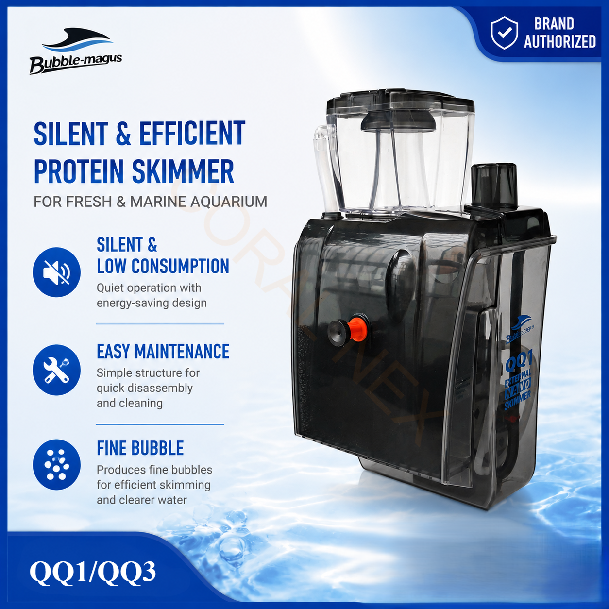Protein Skimmer Reef - Bubble Magus External Protein Skimmer QQ1
