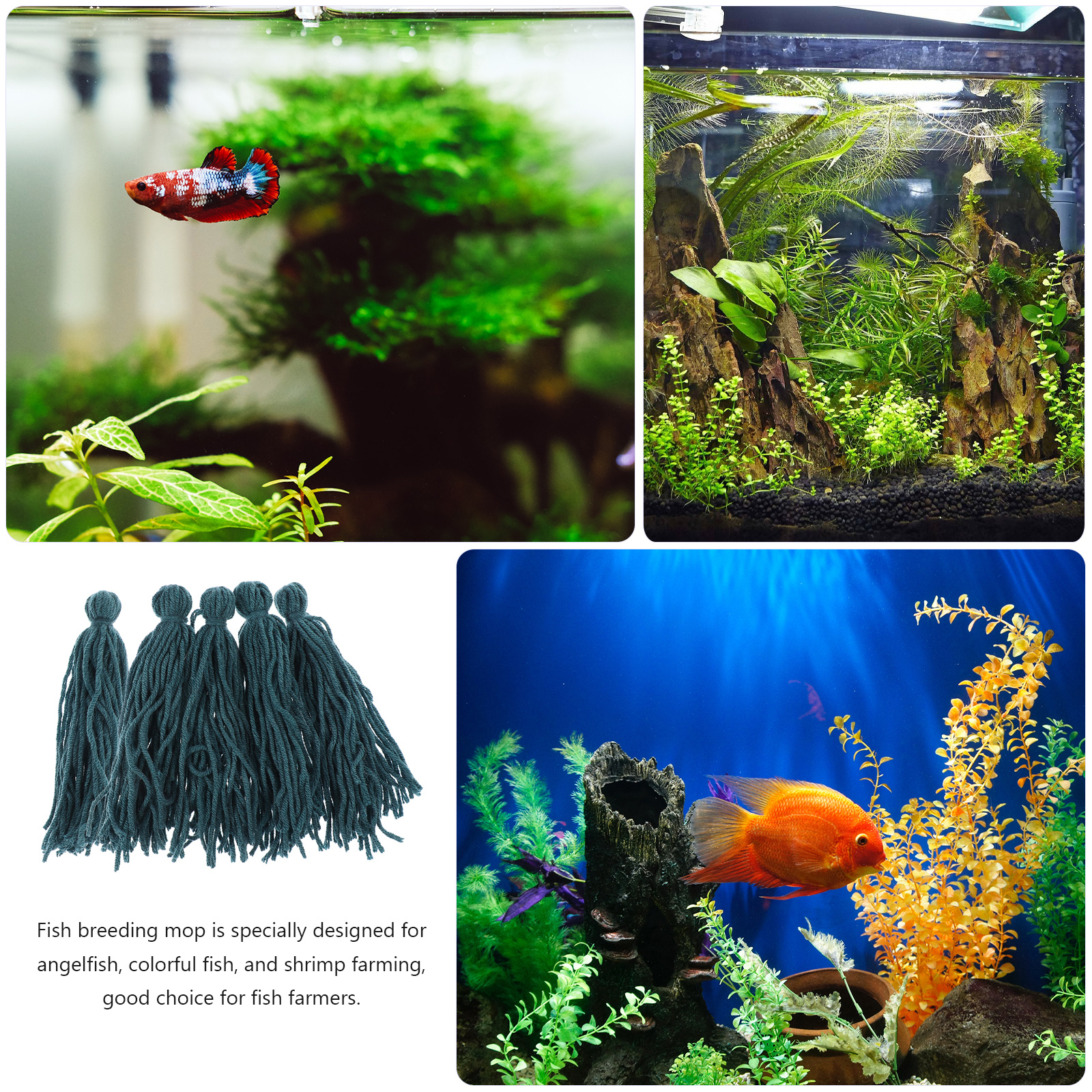5pcs Fish Breeding Mop Spawnin – Aquarium Fish Reproduction recenzja i cena