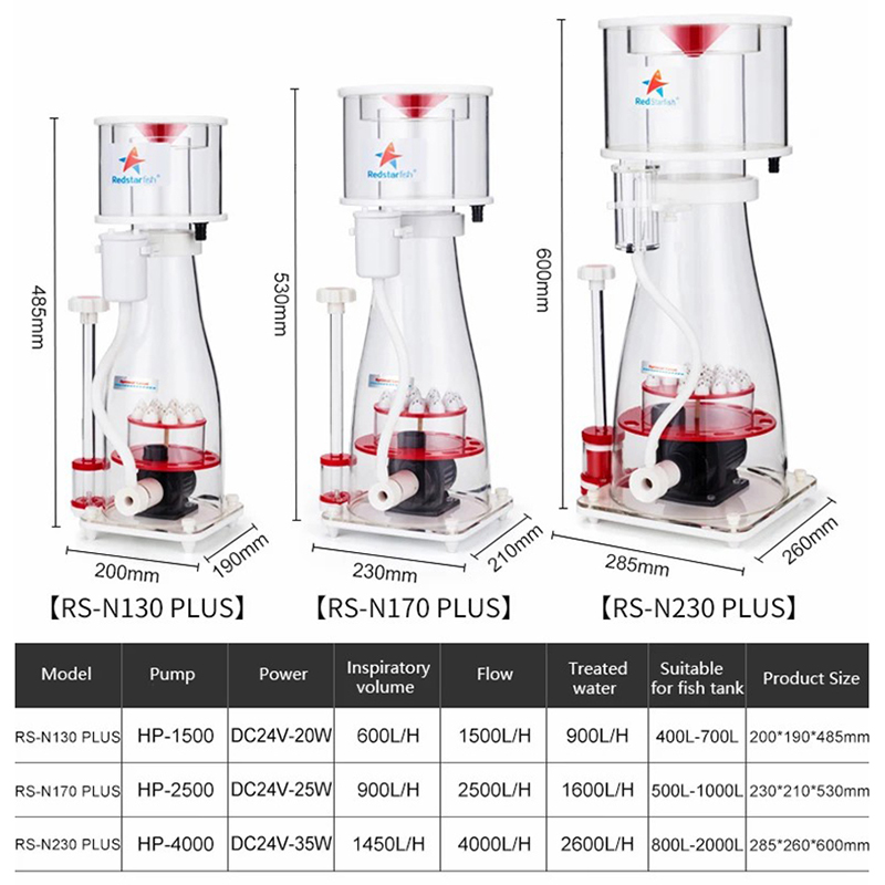 110-240V Red Starfish Aquarium – Protein Skimmer Reef recenzja i cena