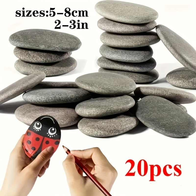 20Pcs Natural River Rocks Smoo – Aquarium Fish Guppy recenzja i cena