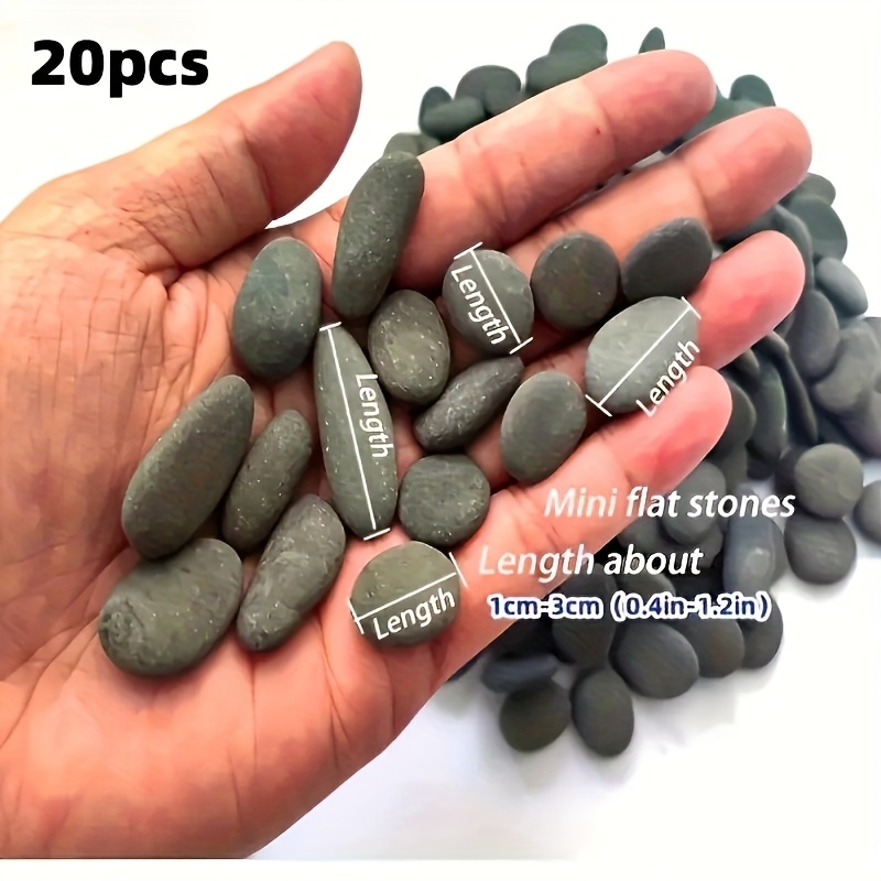 20Pcs Natural River Rocks Smoo – Aquarium Fish Guppy recenzja i cena