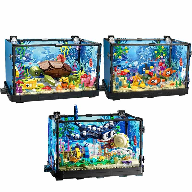 Fish Tank Building Block Set w – Aquarium Fish Guppy recenzja i cena