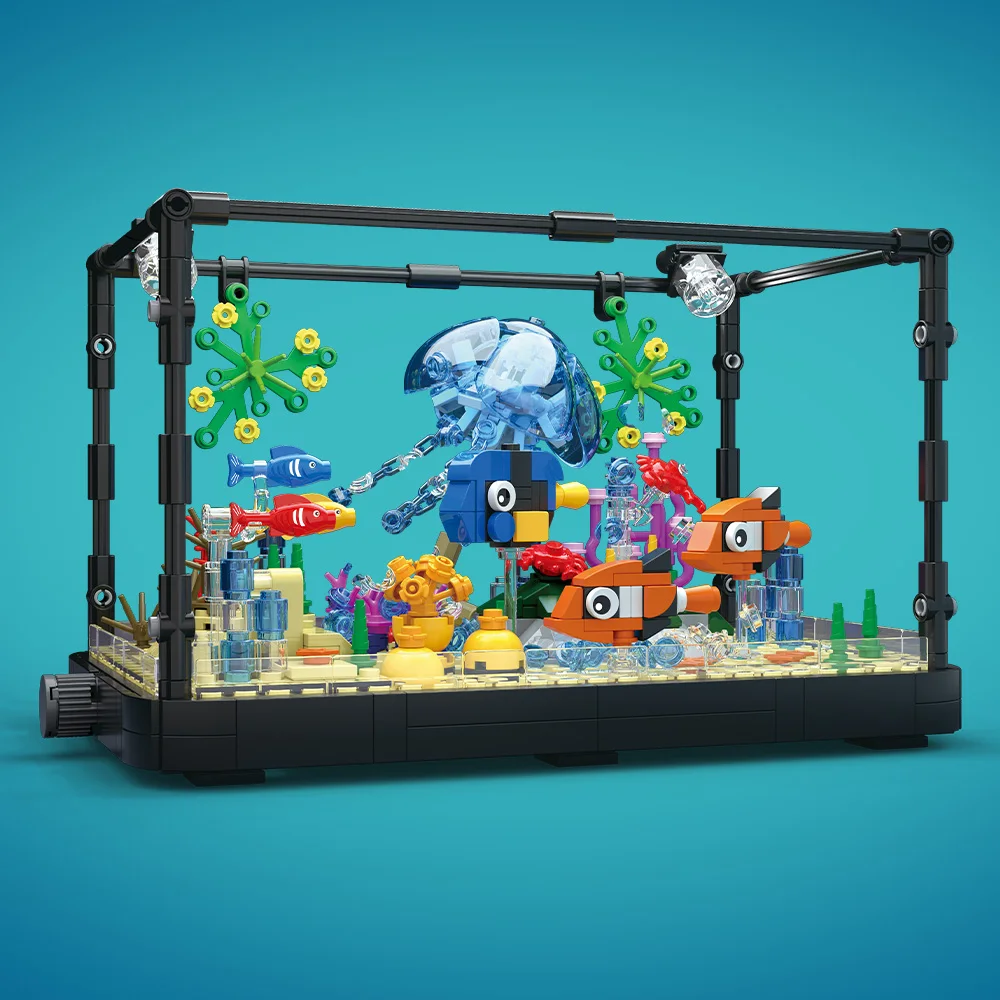 Fish Tank Building Block Set w – Aquarium Fish Guppy recenzja i cena