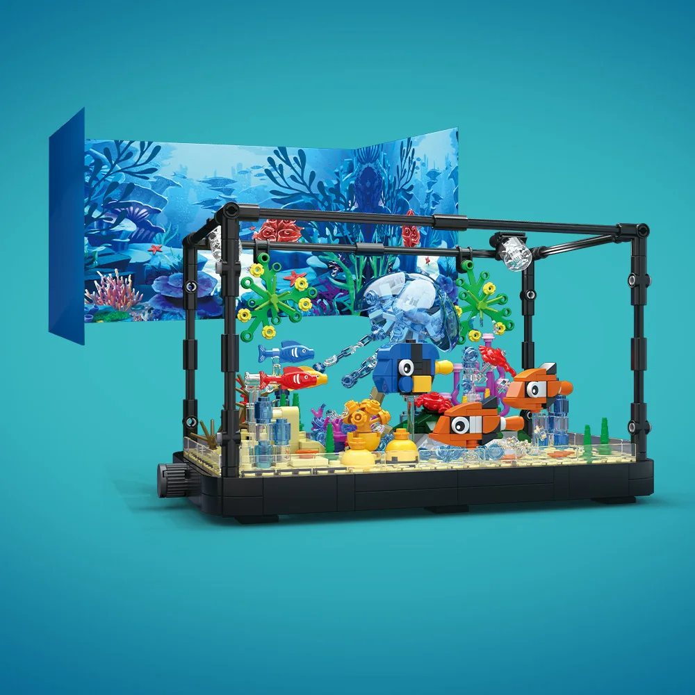 Fish Tank Building Block Set w – Aquarium Fish Guppy recenzja i cena
