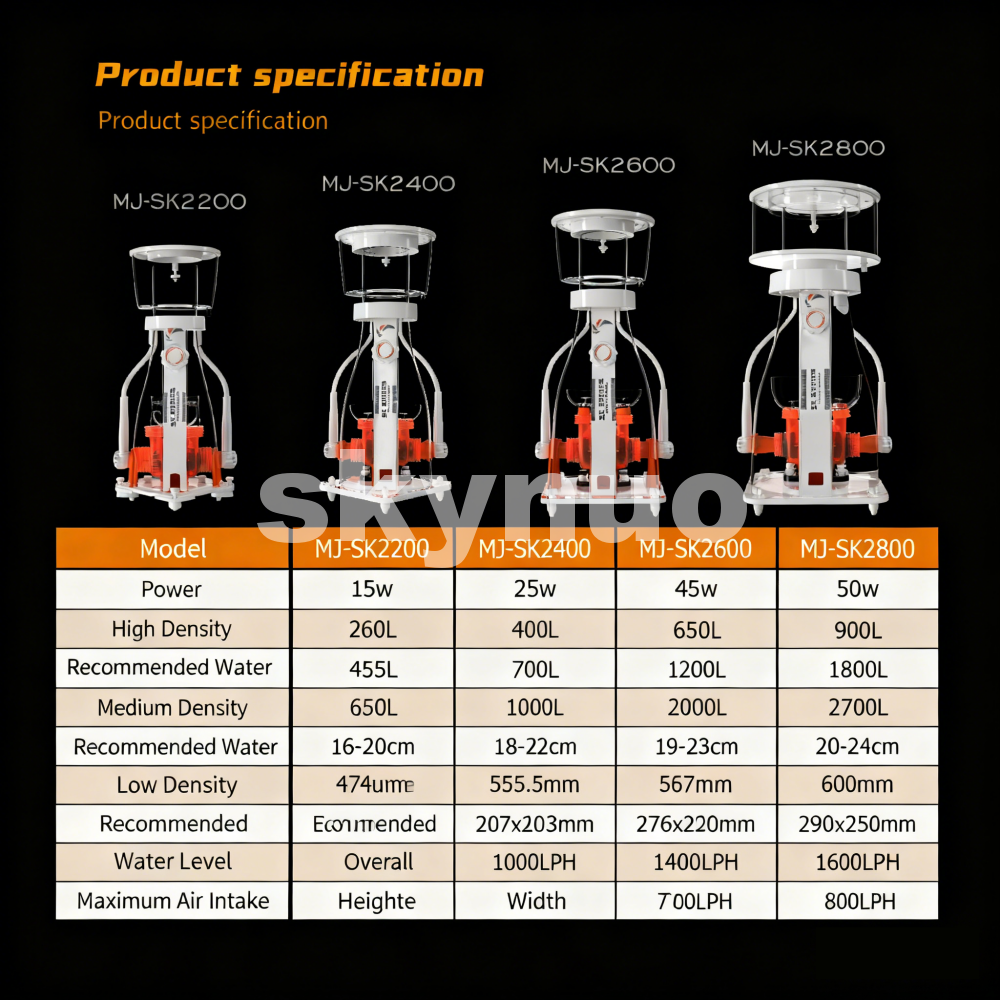 2026 New MJ-SK2200/2400/2600/2 – Protein Skimmer Reef recenzja i cena