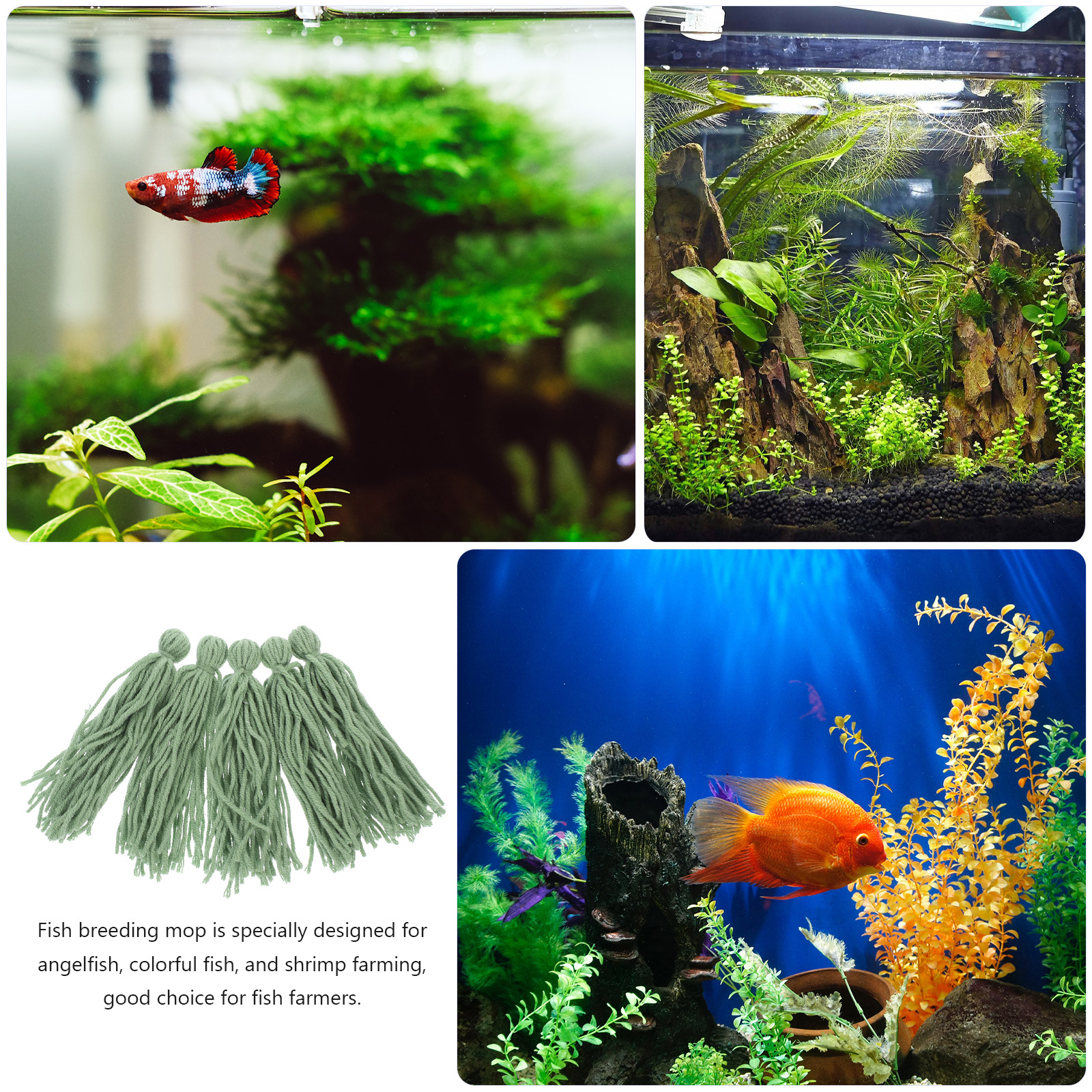 5pcs Spawning Mop For Fish Tan – Aquarium Fish Reproduction recenzja i cena