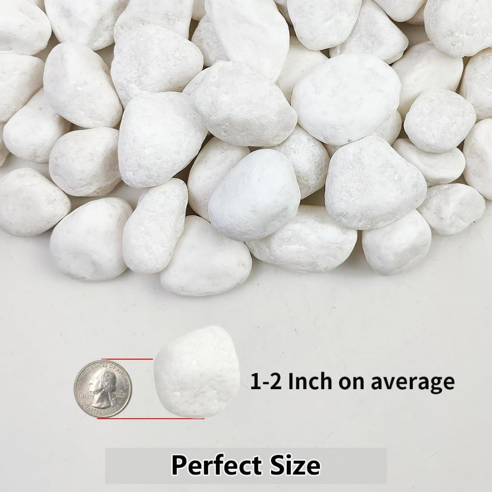 1-2 Inch White Pebbles for Ind – Aquarium Fish Guppy recenzja i cena